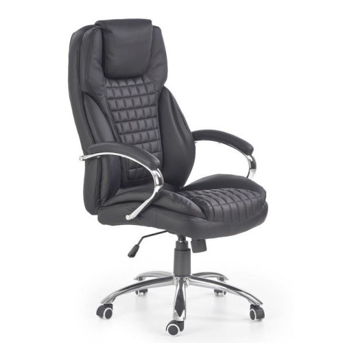 KING irodai fotel fekete, öko bőr